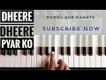 Lagu Dheere Dheere Pyar Ko Piano Cover | Phool Aur Kaante |