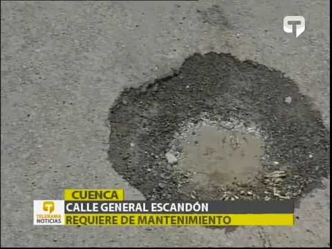 Calle General Escandón requiere de mantenimiento