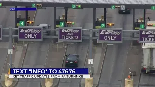 Pennsylvania Turnpike launches new text alert system for drivers stuck in traffic