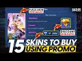 15 MUST-BUY Skins using PROMO DIAMONDS! WATCH BEFORE SPENDING!