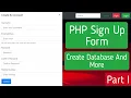 PHP Login System Part-1 Create a PHP Website and Database PHP Tutorial for Beginners
