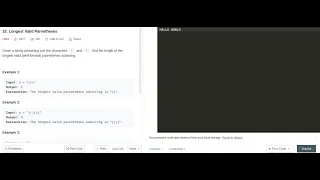 Longest Valid Parentheses LeetCode HARD Python Solution