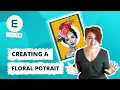 Pixlr E - How to Design a Floral Portrait