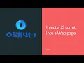 Ostium Osint Browser Inject a JS script into a Web page
