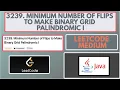Leetcode 3239 Minimum Number of Flips to Make Binary Grid Palindromic I Medium Java