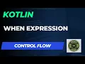 Control Flow - When Expression in Kotlin Tamil