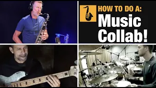 how to do a saxophone collaboration on youtube