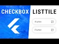 Flutter CheckboxListTile Widget