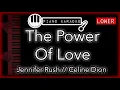 Download Lagu The Power Of Love (LOWER -3) - Jennifer Rush // Celine Dion - Piano Karaoke Instrumental