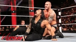 roman reigns vs randy orton raw april 28 2014