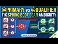 Primary vs Qualifier in Spring Boot Fixing Bean Ambiguity