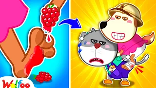 Lucy Pretends to Be Hurt... ♀️ Funny Stories About Magic Tricks | Kids Cartoon | Wolfoo Channel