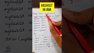 Hashset in Java