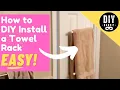 How to DIY Install a Behind-the-Door Towel or Clothing Bar Rack Easy Extra Storage