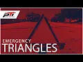 How To Place Emergency Triangles for CDL A Truck Drivers