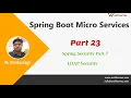 Spring Security Spring Boot LDAP Security Implementation Part 23