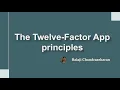 12 factor app methodology tutorial
