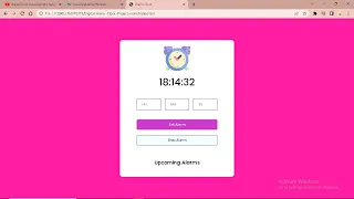Alarm Clock Using HTML CSS JAVASCRIPT