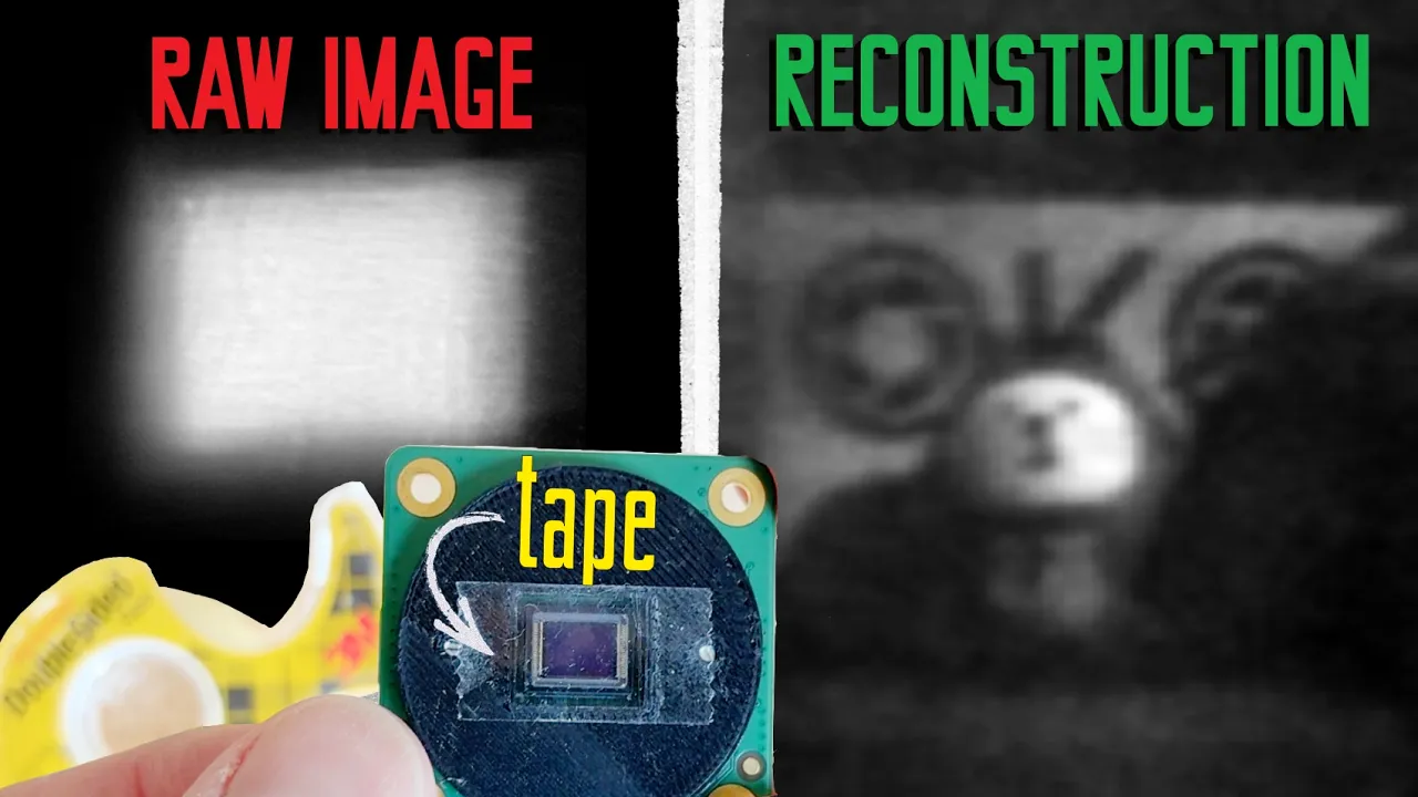 How to take a photo with scotch tape (lensless imaging)