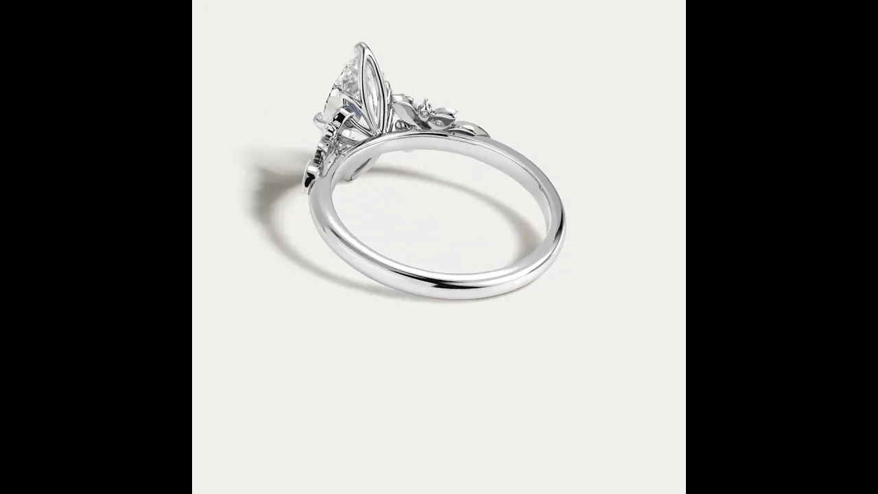 Althea丨Marquise Floral Vine Lab-Grown Diamond Engagement Ring