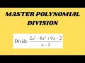 How to Divide Polynomials Long Division Method Explained