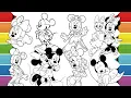 Disney Minnie Mickey Mouse Coloring Book Compilation Coloring Mickey Minnie Daisy