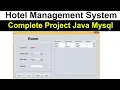 Complete Hotel Management System Java Swing Projects Full Tutorial with Source Code