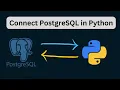Connect Postgres Database Using Python