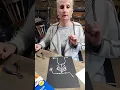 Q-tip skeleton craft decoration