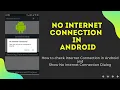 Check Internet Connection and show No Internet Dialog