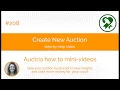 Auctria How to Create a New Auction