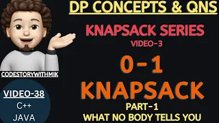 Knapsack Recursion Two Ways To Code Knapsack Series DP Concepts Qns-38 MIK