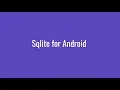 Sqlite Database for Android upto Cursor
