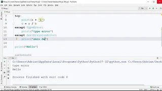 Handle multiple exceptions Exception Handling Python Tutorial for Beginners