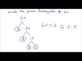 Write the prime factorization of 60