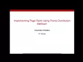 Implementing PageRank Using Points Distribution Method - 1