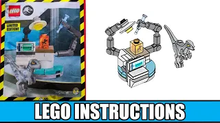 LEGO Instructions - Jurassic World - 122405 - Velociraptor Baby with DNA Lab - Magazine Gift