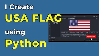 I create USA FLAG in 2 Mins using Python and libraries