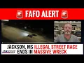 JACKSON MS ILLEGAL STREET RACE ENDS IN MASSIVE WRECK AS ORGANIZERS TAKE CREDIT FOR CRIME DROPPING