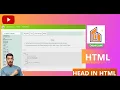 Head and its Subtags - Title Link Style Script Meta and Base CH-08 HTML Tutorial QuipoIn