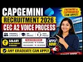 Capgemini Hiring 2026 Freshers Experienced CEC A2 Voice Process Apply Now