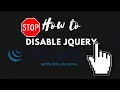 How to Disable default jQuery on Wordpress and use CDN one