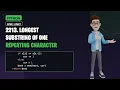 LeetCode 2213 Longest Repeating Character Segment Tree Explained
