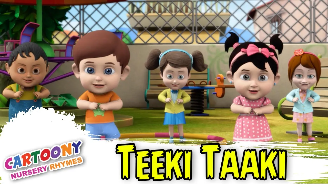 Teeki Taaki | New 2023 Animated Rhymes In English | Cartoony Nursery Rhymes | Kids Song