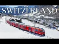 Download Lagu Switzerland 4K – Winter Wonderland on Scenic Train Journeys Through the Alps - Relaxing Music