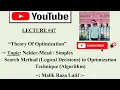 Nelder-Mead Search Method Logical Decisions in Optimization Technique Algorithm