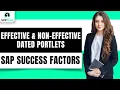 Effective Non-Effective Dated Portlets in SAP SuccessFactors SAP SuccessFactors course Upptalk