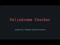 Check Palindromes Recursively in JavaScript