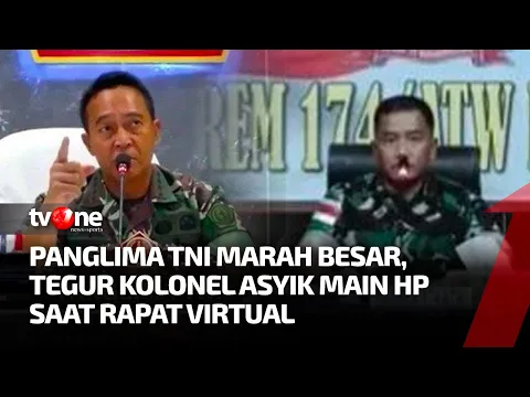 Detik-detik Panglima TNI Andika Perkasa Marah, Tegur Anggota Main HP