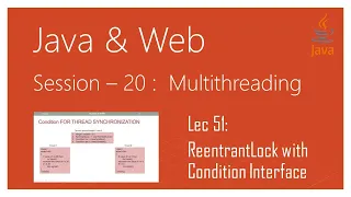 Multithreading in Java ReentrantLock with Condition Interface newcondition Method